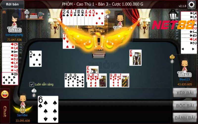 Chiến thuật chơi Game Phỏm Online Net88 hiệu quả
